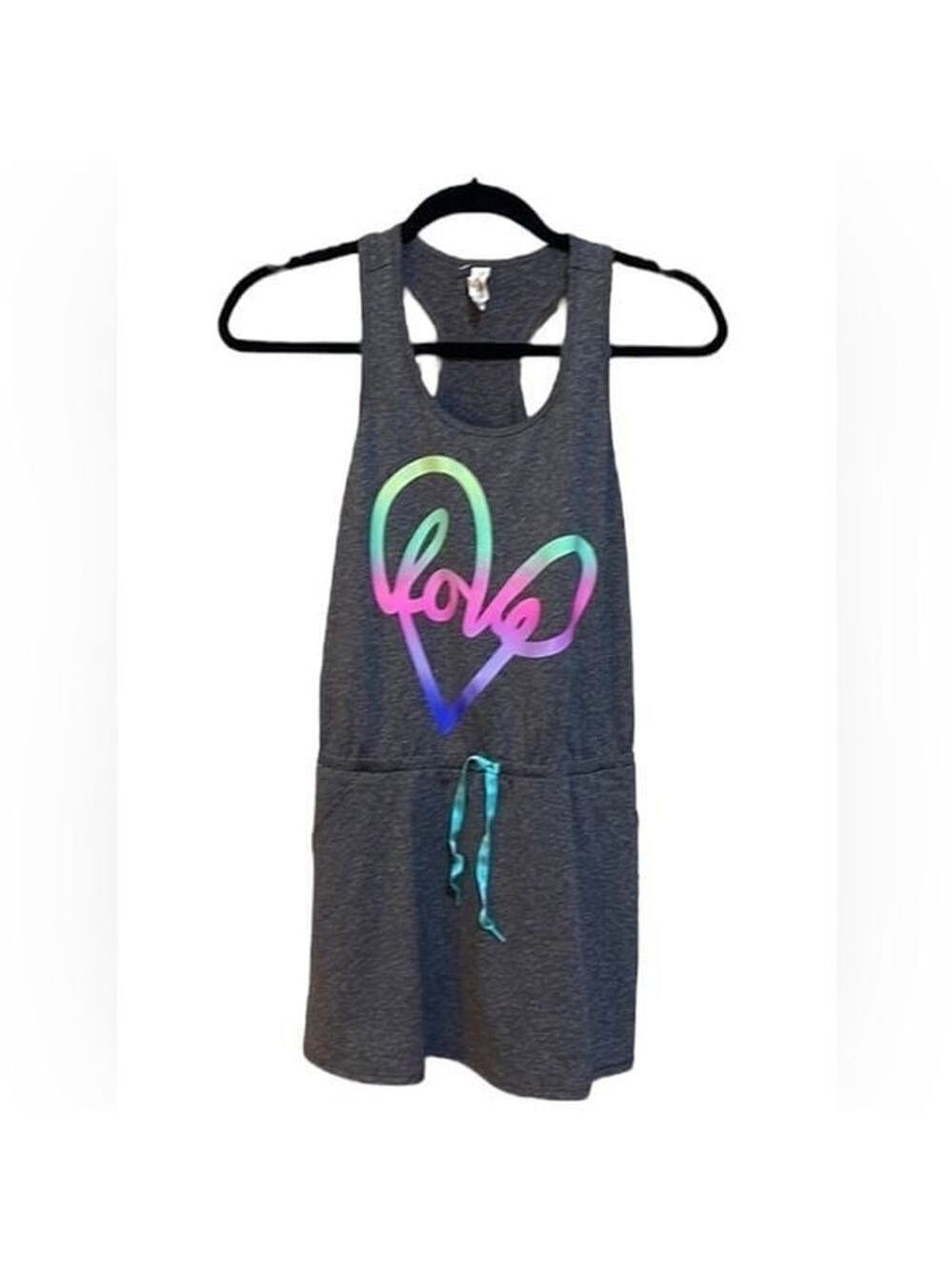 Ideology dark gray casual dress with interior shorts Women’s Size XL